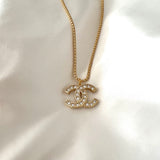 CC Diamond Pendant Gold