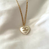 CC White Diamond Heart Pendant