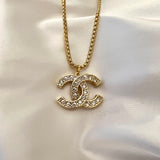 CC Diamond Pendant Gold